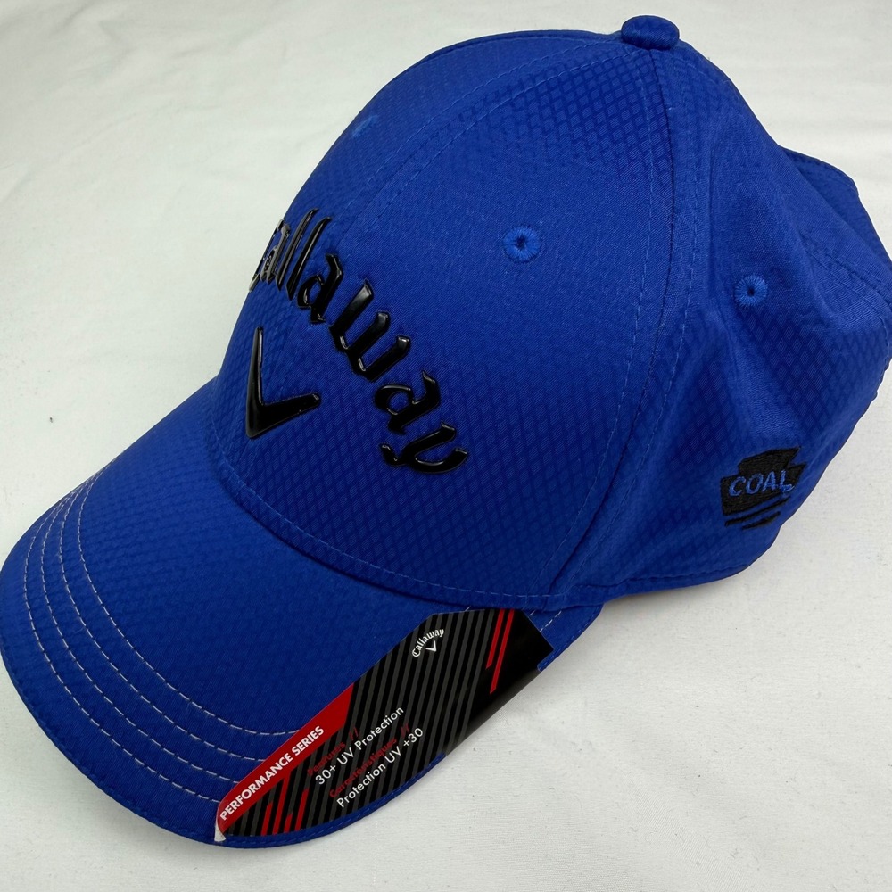 Callaway Performance Series Golf Hat Magnetic Blue Adjustable UV Protection Cap